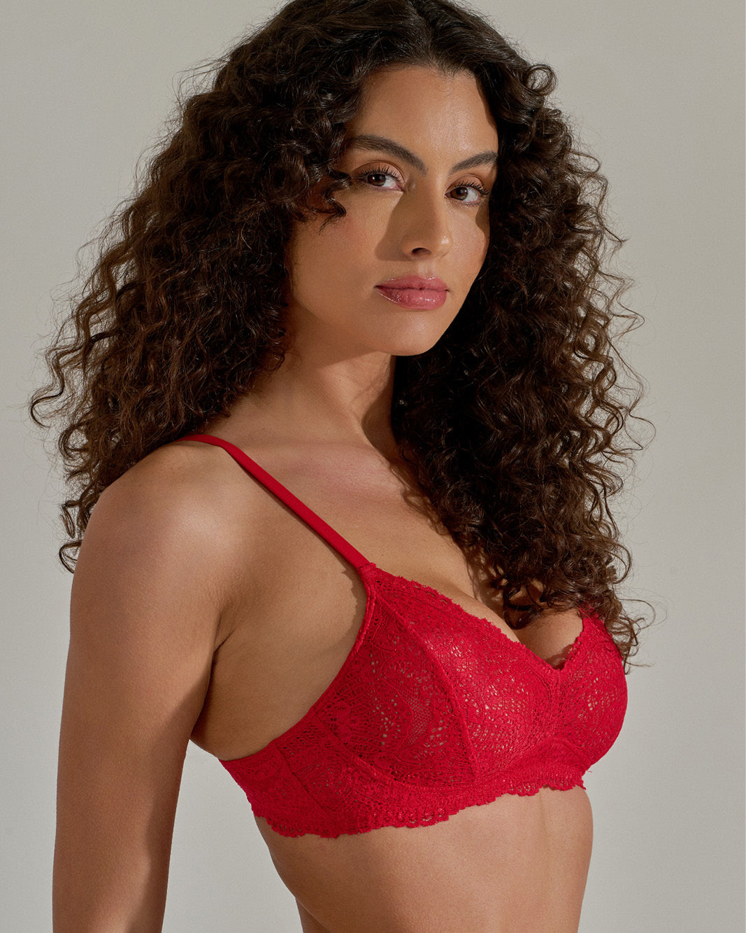 Sutiã Triângulo Rendado Sem Bojo | Festas