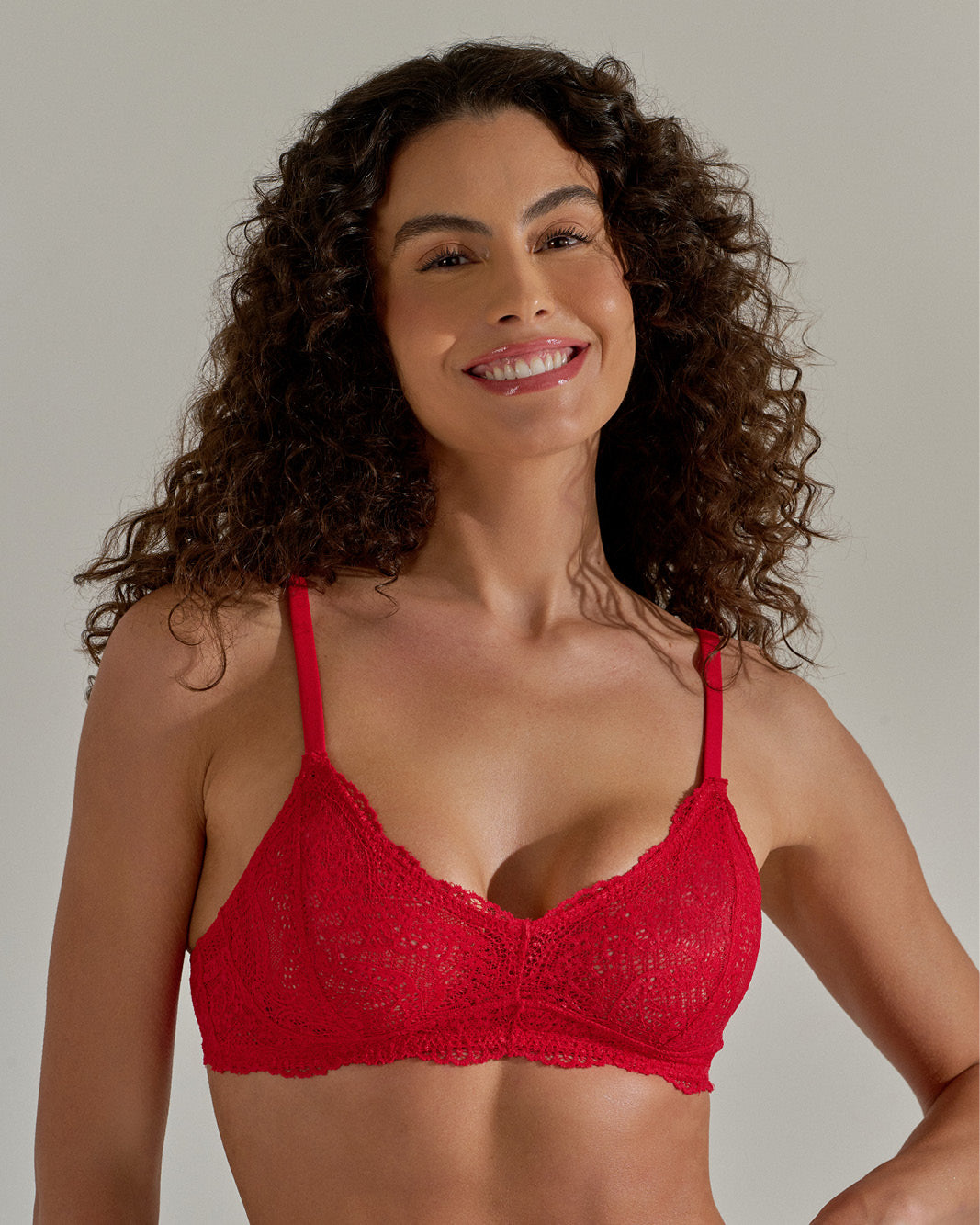 Sutiã Triângulo Rendado Sem Bojo | Festas